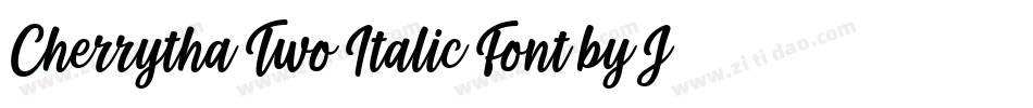 Cherrytha Two Italic Font by Jasm-7NTypes字体转换